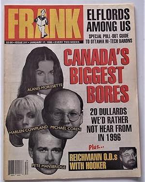 Frank Magazine #211 (January 17, 1996) Canada Humor Satire Parody Scandal