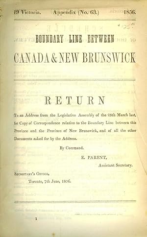 Boundary Line Between Canada & New Brunswick