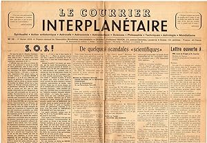 Le Courrier Interplanetaire (l'Association Mondialiste Interplanetaire) / No. 13, February 1, 195...