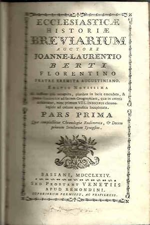 Historiae ecclesiasticae breviarium a mundi reparatione - Tomi I - II