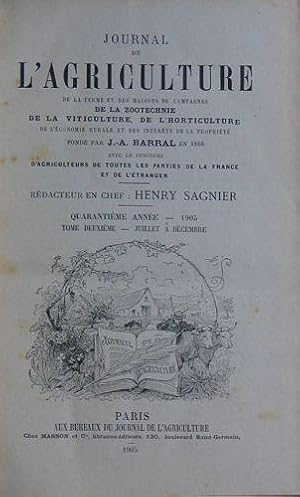 Journal De l' Agriculture 1905