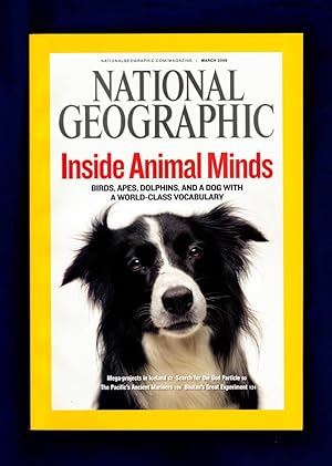 The National Geographic Magazine / March, 2008. Inside Animal Minds; Iceland's Heated Debate; The...
