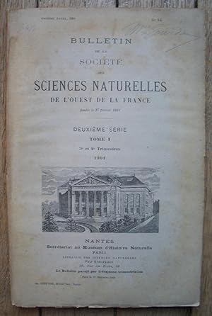Bulletin de la Société des Sciences Naturelles de l'Ouest de la France - tome I - 3° et 4° trimes...