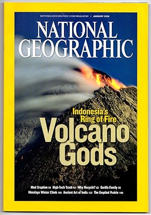 The National Geographic Magazine / January, 2008. Living With Volcanoes; The Unstoppable Mud; Hig...