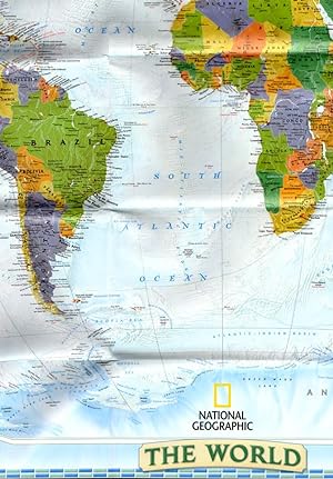 National Geographic Map, The World, 2004