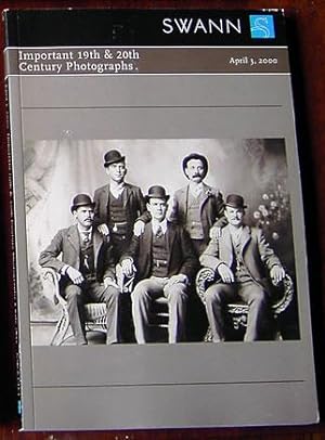 Important 19th & 20th Century Photographs: Sale catalog # 1855, April 3, 2000