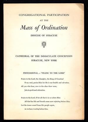 Congregational Participation at the Mass of Ordination / Diocese of Syracuse / Cathedral of the I...