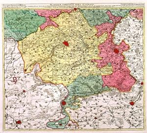 FLANDRIAE COMITATUS PARS AUSTRALIS.. Map of southern Flanders, the French region around Lille, ...