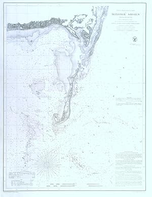 .MONOMOY SHOALS MASSACHUSETTS. Large detailed chart of the Monomoy Shoals between Cape Cod and ...