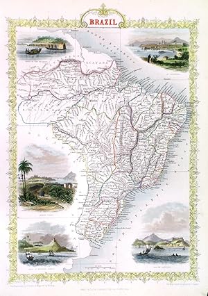 'BRAZIL'. Map of Brazil.