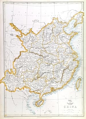CHINA. Map of China, incl. Formosa.