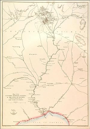 MAP OF THE COUNTRY BETWEEN PE-KING & THE GULF OF PE-CHILI SHOWING THE ADVANCE FROM THE TAKU FORT...
