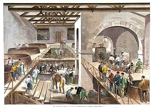 THE VINTAGE OF MEDOC: Cuvier or pressing-house at Chateau DEstournel.