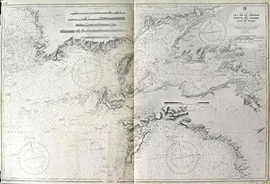 CAP DE LA CHÉVRE TO POINTE DE CORSEN INCLUDING RADE DE BREST. Sea chart of the western French c...