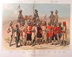 TYPES OF THE BENGAL ARMY . From drawings by Captain A.C. Lovett, of the Gloucestershire Regiment....