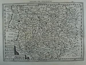 Braunswyck & Meydburg cum ceteris adiacentibus. Duche de Brunsuic. Kupferstich-Karte v. Petrus Ka...