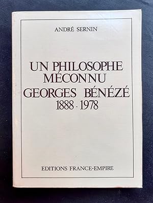 Un philosophe méconnu, Georges Bénézé (1888-1978) -