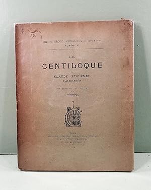 Le Centiloque de Claude Ptolémée d'Alexandrie. Traduction et notes.