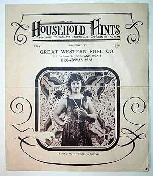Household Hints [Magazine], Published to Promote Health and Happiness in the Home