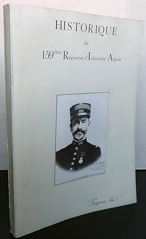 Historique du 159ème régiment d'infanterie Alpine