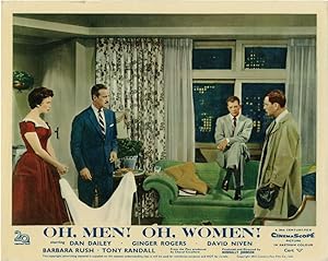 Oh, Men Oh, Women (Collection of 7 British front-of-house cards from the 1957 film)