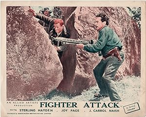 Fighter Attack (Three British front-of-house cards from the 1953 film)