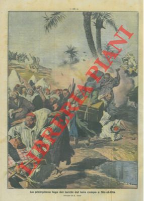 La precipitosa fuga dei turchi dal loro campo a Bir-el-Din.