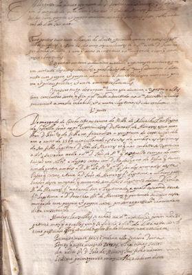 OLIVENÇA. MANUSCRITO. SÉC. XVIII. ALEGA-SE O DIREITO POR PARTE DE D. DOROTHEA DE MENEZES SUCEDER ...