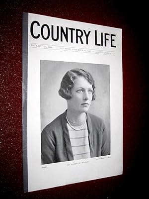 Country Life. No 1650, 1 September 1928, Duchess of Beaufort, Kensington Palace, Billingsgate, Fi...