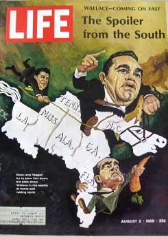 Life Magazine August 2, 1968 -- Cover: George Wallace (illustration)