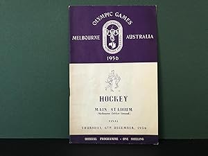Olympic Games - Melbourne, Australia - 1956: Official Programme - Hockey (Finals) - Main Stadium ...