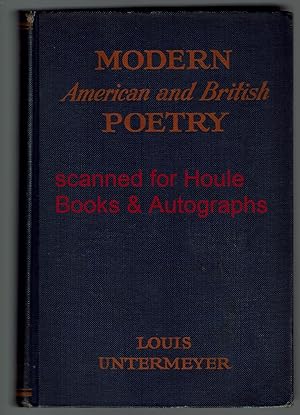 Modern British Poetry: A Critical Anthology
