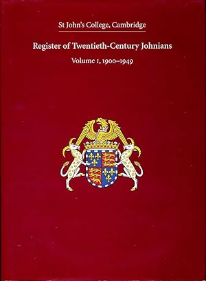 Register of Twentieth-Century Johnians : Volume 1, 1900-1949