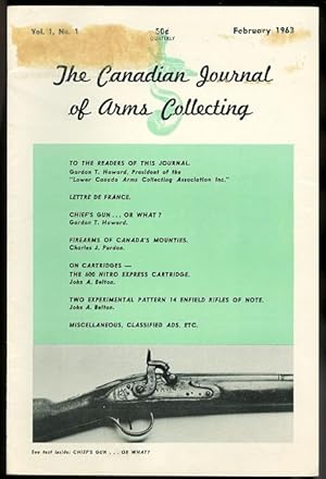 CANADIAN JOURNAL OF ARMS COLLECTING. VOL. 1, NO. 1.