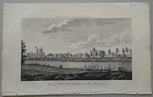 A View of Twickenham, from the River, 1776, Antique Engraving, Print