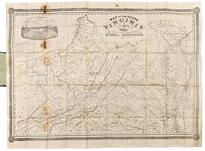 Map of the State of Virginia containing the counties, principal towns, railroads, rivers, canals ...