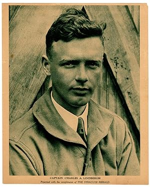 Charles Lindbergh Newsprint Portrait Page (ephemera) / 1927