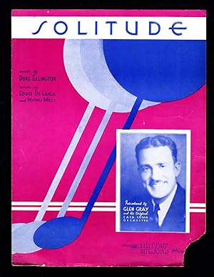 (In My) Solitude / 1934 Vintage Sheet Music (Duke Ellington, Eddie De Lange, Irving Mills / Joe P...