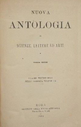 Nuova antologia. Vol. XXVI