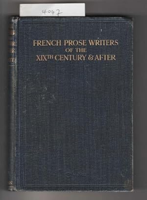 French Prose Writers of the XIXth Century & After.