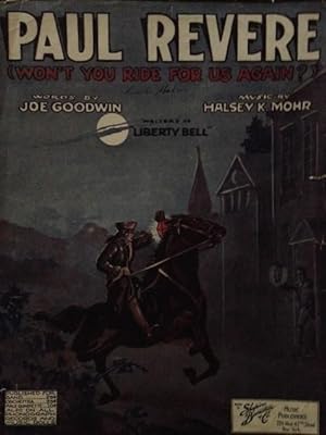 Paul Revere (Won't You Ride for Us Again?) - Vintage Sheet Music