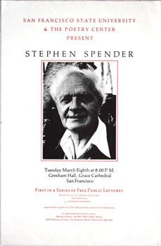 San Francisco State University & The Poetry Center Present Stephen Spender.