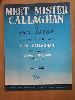 Meet Mister Callaghan - Piano Solo