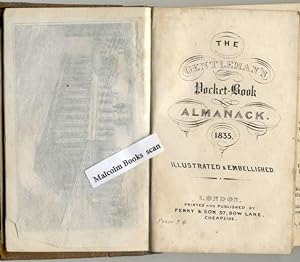 The Gentleman's Pocket - Book Almanack 1835 ( Almanac, diary)