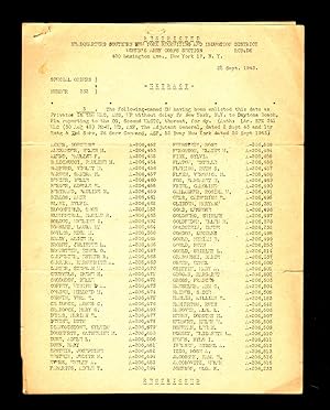 World War II Restricted WAC (Women's Army Corps) Enlistment List, Southern New York District, 28 ...