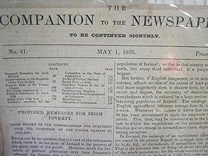 The Companion to the Newspaper. To be Continued Monthly Vol. V. No. 39, 41. 42, 43, 45, 46. 1836