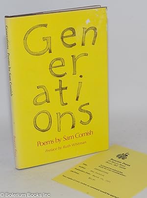 Generations; poems. Preface by Ruth Whitman