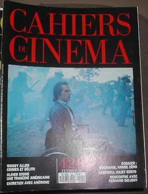 Cahiers du cinéma-N° 428. Dominque Blanc Jacques Davila. Woody Allen. Oliver Stone. Anémone. Crit...