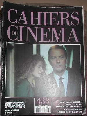 Cahiers du cinéma-N° 433 Nouvelle vague. David Lynch. Longuine. Kanevski. Andy Warhol. Critiques.