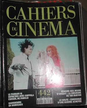 Cahiers du cinéma-N° 442. Coppola. Gainsbourg. Tim Burton Deep. Critiques.